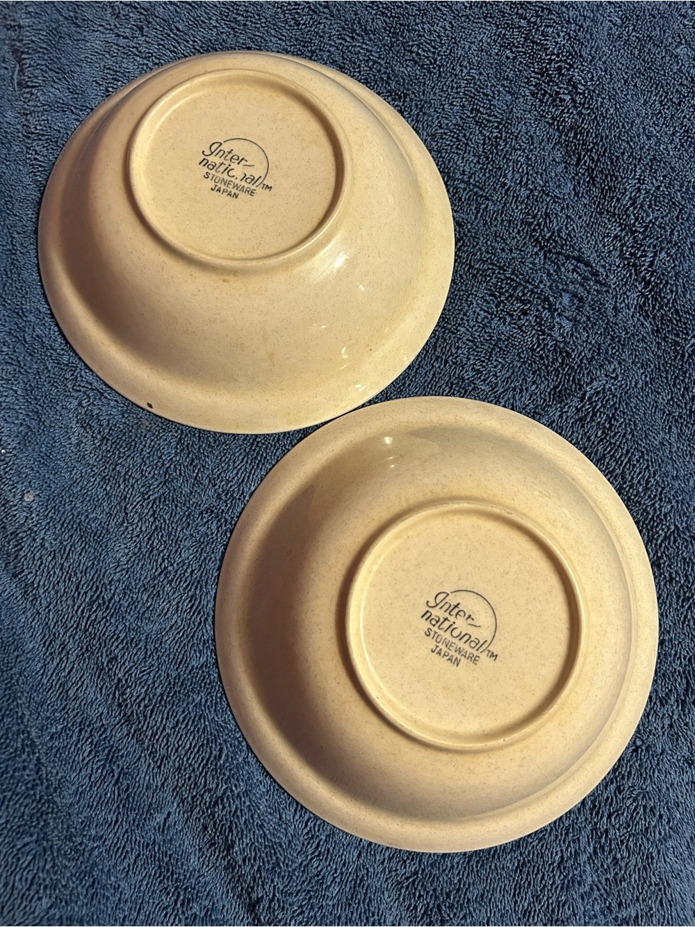 Cream Ceramic Cottage Pattern Soup Bowls - Set of 2 - Picture 3 of 3